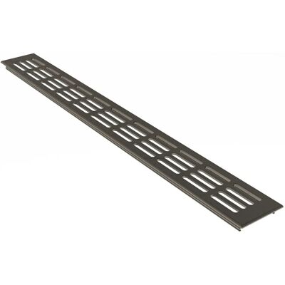 MS Beschläge Lüftungsgitter 60 x 1200 mm Aluminium Braun Eloxiert MS Beschläge Lüftungsgitter 60 x 1200 mm Aluminium Braun Eloxiert
