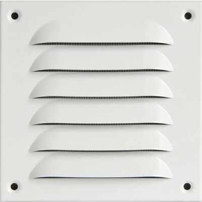 Upmann Wetterschutzgitter Eckig Aufschraubbar 140x140mm Aluminium Weiß Upmann Wetterschutzgitter Eckig Aufschraubbar 140x140mm Aluminium Weiß
