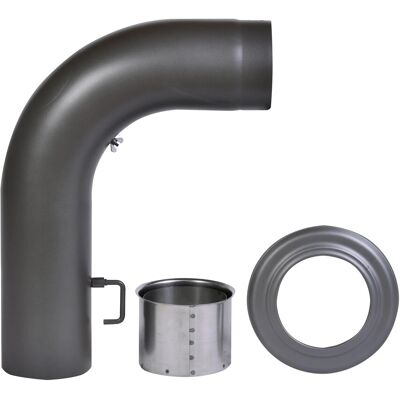 Firefix Rauch- und Ofenrohrset 150 mm Dunkelgrau 3-tlg. Firefix Rauch- und Ofenrohrset 150 mm Dunkelgrau 3-tlg.