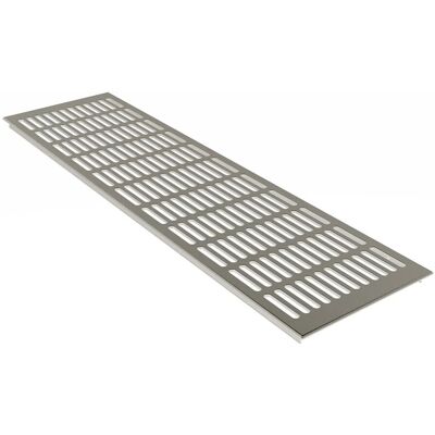 MS Beschläge Lüftungsgitter Alu Classic Edelstahloptik 150 x 1200 mm MS Beschläge Lüftungsgitter Alu Classic Edelstahloptik 150 x 1200 mm