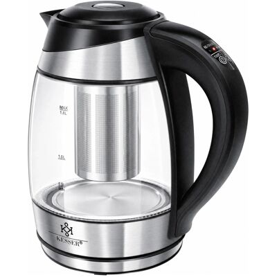 Kesser Wasserkocher 1,8L Edelstahl 2200W - Temperatureinstellung Kesser Wasserkocher 1,8L Edelstahl 2200W - Temperatureinstellung