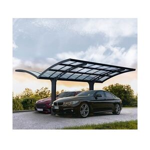 Palram - Canopia Aluminium Doppelcarport Arizona Breeze 5000   Anthrazit   495x578x274 cm