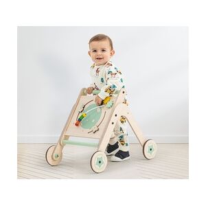 MamaToyz Holz Spieltisch & Lauflernwagen Trio WalkMe   Natur   56x41x53 cm