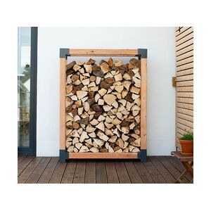 Westmann Lärchenholz Kaminholzregal Michel XL   Natur   138x40x180 cm