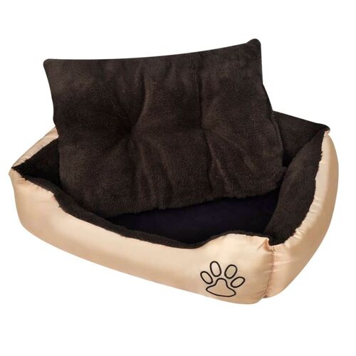 vidaXL Hundebett Beige und Braun XXL - Beige - Size: XXL