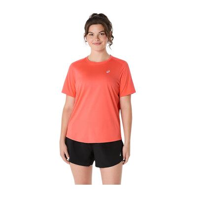 Asics für Damen. 2012D170 Core Ss korallenfarbenes T-shirt (XL), Sportlich, Synthetisch, Laufen, Multisport, Kurzarm Asics für Damen. 2012D170 Core Ss korallenfarbenes T-shirt (XL), Sportlich, Synthetisch, Laufen, Multisport, Kurzarm