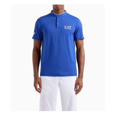 EA7 Modell 8NPT21_PJEMZ Kurzes Poloshirt in Blau EA7 Modell 8NPT21_PJEMZ Kurzes Poloshirt in Blau