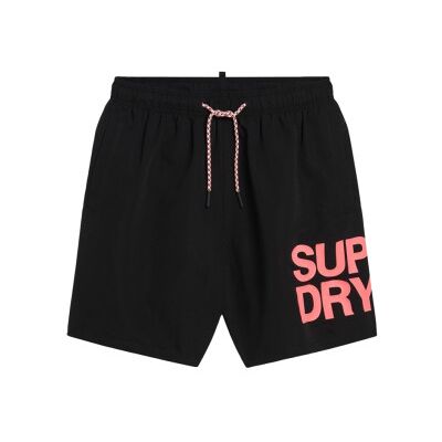 Superdry für Herren. M3010228A Sportswear schwarzer Badeanzug (S), Strandbekleidung, Recyceltes Polyester, Nachhaltig Superdry für Herren. M3010228A Sportswear schwarzer Badeanzug (S), Strandbekleidung, Recyceltes Polyester, Nachhaltig