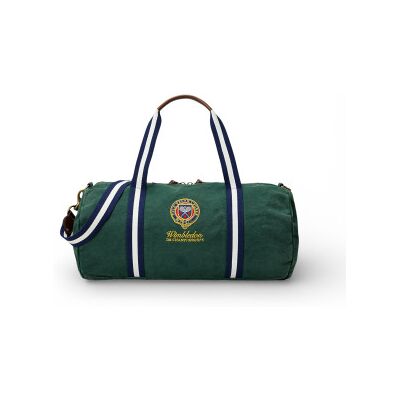 Polo Ralph Lauren für Herren. 405P13608001 Wimbledon Reisetasche aus grünem Segeltuch (OSFA), Lässig, Baumwolle Polo Ralph Lauren für Herren. 405P13608001 Wimbledon Reisetasche aus grünem Segeltuch (OSFA), Lässig, Baumwolle