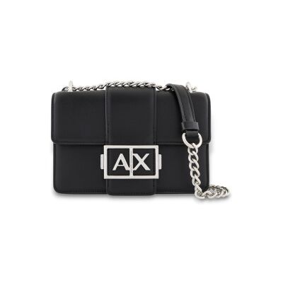 A X Armani Exchange für Damen. XW000071AF12039UC001 Logo-Metalltasche schwarz (OSFA), Lässig, Party, Polyester A X Armani Exchange für Damen. XW000071AF12039UC001 Logo-Metalltasche schwarz (OSFA), Lässig, Party, Polyester