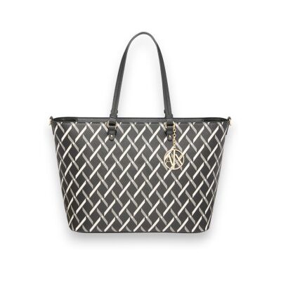 A X Armani Exchange für Damen. XW000926AF17155MC043 Schwarz Faux Handtasche (OSFA), Lässig, Polyester A X Armani Exchange für Damen. XW000926AF17155MC043 Schwarz Faux Handtasche (OSFA), Lässig, Polyester