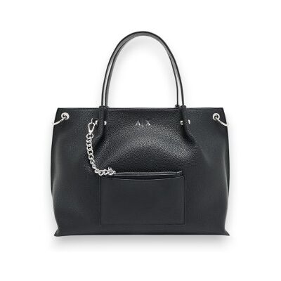 A X Armani Exchange für Damen. XW001211AF15625UC001 Schwarze Kettenhandtasche (OSFA), Lässig, Polyester A X Armani Exchange für Damen. XW001211AF15625UC001 Schwarze Kettenhandtasche (OSFA), Lässig, Polyester