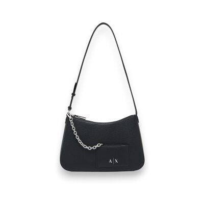 A X Armani Exchange für Damen. XW001213AF15625UC001 Schwarze Kettenhandtasche (OSFA), Lässig, Polyester A X Armani Exchange für Damen. XW001213AF15625UC001 Schwarze Kettenhandtasche (OSFA), Lässig, Polyester