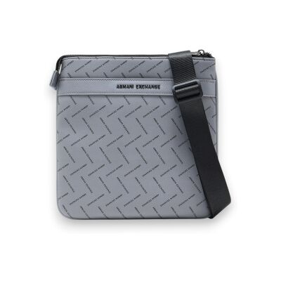 A X Armani Exchange für Herren. XM002597AF22654M8019 Lässige graue Umhängetasche (OSFA), Polyester A X Armani Exchange für Herren. XM002597AF22654M8019 Lässige graue Umhängetasche (OSFA), Polyester