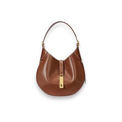 Polo Ralph Lauren für Damen. 428944017009 Kleine Polo ID-Umhängetasche aus braunem Leder (OSFA), Lässig Polo Ralph Lauren für Damen. 428944017009 Kleine Polo ID-Umhängetasche aus braunem Leder (OSFA), Lässig