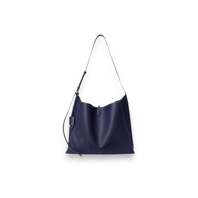 Polo Ralph Lauren für Damen. 428P01442001 Polo Play Messenger-Tasche aus marineblauem Leder (OSFA), Lässig Polo Ralph Lauren für Damen. 428P01442001 Polo Play Messenger-Tasche aus marineblauem Leder (OSFA), Lässig