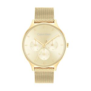 Calvin Klein für Damen. 25200103 Goldene analoge Modeuhr (OSFA), Lässig, Armbänder, Rostfreier Stahl Calvin Klein für Damen. 25200103 Goldene analoge Modeuhr (OSFA), Lässig, Armbänder, Rostfreier Stahl