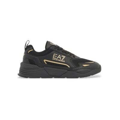 EA7 Unisex. 7X000308_AF18447 Ace Runner Neue Turnschuhe Schwarz (48), Wohnung, Schnürsenkel, Sportlich EA7 Unisex. 7X000308_AF18447 Ace Runner Neue Turnschuhe Schwarz (48), Wohnung, Schnürsenkel, Sportlich