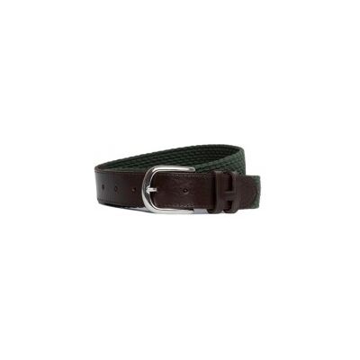 Hackett London für Herren. HM413225 Fallschirmgürtel grün (M), Lässig, Polyester, Leder Hackett London für Herren. HM413225 Fallschirmgürtel grün (M), Lässig, Polyester, Leder
