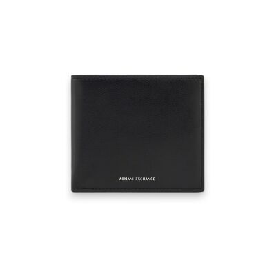 A X Armani Exchange für Herren. XM000167AF22541UC001 Geldbörse aus glattem Leder mit Kartenfächern und Münzfach mit Klappe schwarz (OSFA), L A X Armani Exchange für Herren. XM000167AF22541UC001 Geldbörse aus glattem Leder mit Kartenfächern und Münzfach mit Klappe schwarz (OSFA), L