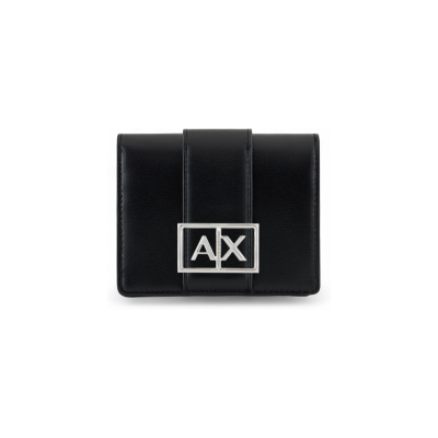 A X Armani Exchange für Damen. XW000360AF12039UC001 Kleines Portemonnaie Asv schwarz (OSFA), Lässig, Polyester A X Armani Exchange für Damen. XW000360AF12039UC001 Kleines Portemonnaie Asv schwarz (OSFA), Lässig, Polyester