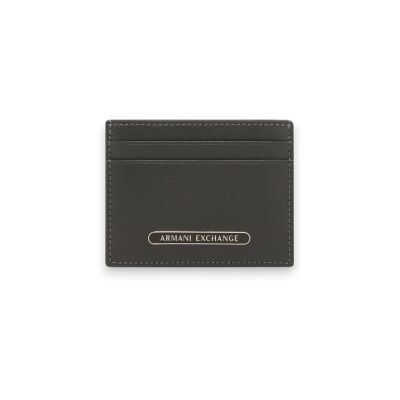 A X Armani Exchange für Herren. XM000169AF12702U8144 Kartenhalter Clean schwarz (OSFA), Lässig, Klassisch, Leder A X Armani Exchange für Herren. XM000169AF12702U8144 Kartenhalter Clean schwarz (OSFA), Lässig, Klassisch, Leder