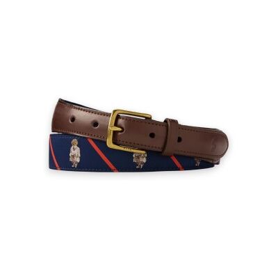 Polo Ralph Lauren für Herren. 405P07872001 Polo Bear Gürtel mit braunem Lederabschluss (30), Lässig, Klassisch, Polyester Polo Ralph Lauren für Herren. 405P07872001 Polo Bear Gürtel mit braunem Lederabschluss (30), Lässig, Klassisch, Polyester