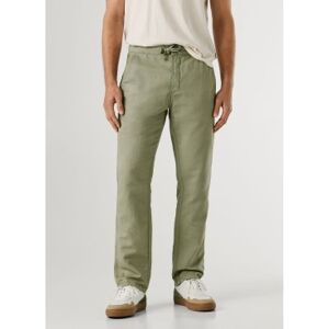 Pepe Jeans für Herren. PM2100080 Pull On Comfort Chino Leinenhosen grün (30), Lässig, Baumwolle Pepe Jeans für Herren. PM2100080 Pull On Comfort Chino Leinenhosen grün (30), Lässig, Baumwolle