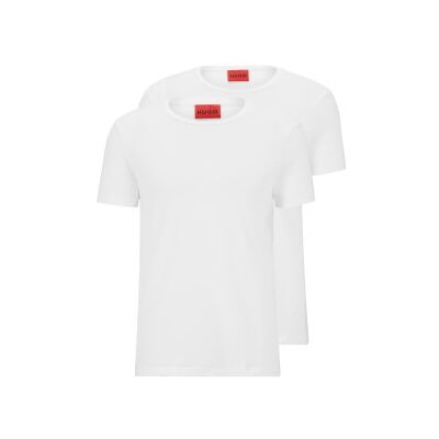 HUGO für Herren. 50325440 Pack 2 T-Shirts Rund weiß (XXL), Lässig, Baumwolle, Kurzarm, Nachhaltig HUGO für Herren. 50325440 Pack 2 T-Shirts Rund weiß (XXL), Lässig, Baumwolle, Kurzarm, Nachhaltig