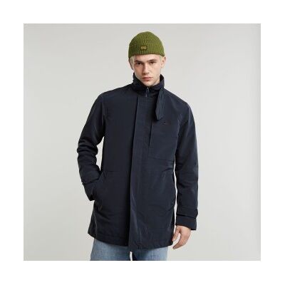 G-Star für Herren. D25378-C408-G867 Garber Trenchcoat in Marineblau (L), Lässig, Recyceltes Polyester, Nachhaltig G-Star für Herren. D25378-C408-G867 Garber Trenchcoat in Marineblau (L), Lässig, Recyceltes Polyester, Nachhaltig