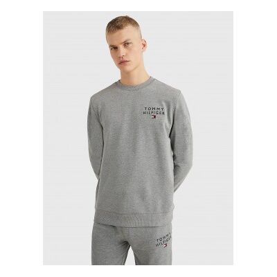 Tommy Hilfiger für Herren. UM0UM02878 Sweatshirt Rundhalsausschnitt grau (XL), Lässig, Baumwolle, Langarm, Nachhaltig Tommy Hilfiger für Herren. UM0UM02878 Sweatshirt Rundhalsausschnitt grau (XL), Lässig, Baumwolle, Langarm, Nachhaltig