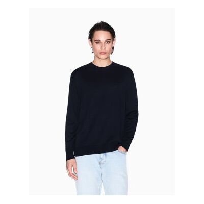 A X Armani Exchange für Herren. XM000338AF12291UB101 Marineblauer Pullover mit Rundhalsausschnitt (S), Lässig, Baumwolle A X Armani Exchange für Herren. XM000338AF12291UB101 Marineblauer Pullover mit Rundhalsausschnitt (S), Lässig, Baumwolle