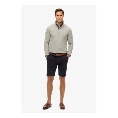 Superdry für Herren. M2014057A Classic Half Pullover grau (M), Lässig, Baumwolle Superdry für Herren. M2014057A Classic Half Pullover grau (M), Lässig, Baumwolle