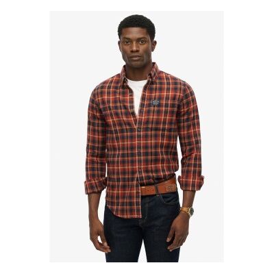 Superdry für Herren. M4011047A Holzfällerhemd rot (M), Lässig, Baumwolle, Langarm Superdry für Herren. M4011047A Holzfällerhemd rot (M), Lässig, Baumwolle, Langarm