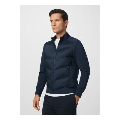 Hackett London für Herren. HM5800032 Sonic Hybrid Jacke navy (S), Lässig, Baumwolle, Marine Hackett London für Herren. HM5800032 Sonic Hybrid Jacke navy (S), Lässig, Baumwolle, Marine