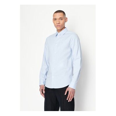 A X Armani Exchange für Herren. 8NZCGBZ8ANZ0536 Sport Oxford Hemd blau (M), Lässig, Baumwolle, Langarm A X Armani Exchange für Herren. 8NZCGBZ8ANZ0536 Sport Oxford Hemd blau (M), Lässig, Baumwolle, Langarm