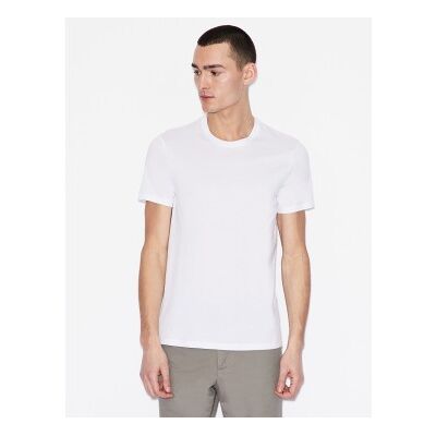 A X Armani Exchange für Herren. 8NZT74ZJA5Z1100 Basic-T-Shirt weiß (M), Lässig, Baumwolle, Kurzarm A X Armani Exchange für Herren. 8NZT74ZJA5Z1100 Basic-T-Shirt weiß (M), Lässig, Baumwolle, Kurzarm