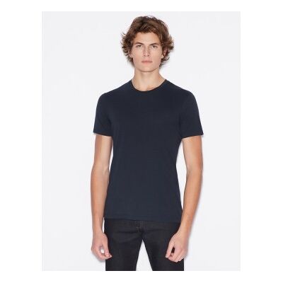 A X Armani Exchange für Herren. 8NZT74ZJA5Z1510 Dunkles marineblaues Freizeit-T-Shirt (L), Lässig, Baumwolle, Kurzarm A X Armani Exchange für Herren. 8NZT74ZJA5Z1510 Dunkles marineblaues Freizeit-T-Shirt (L), Lässig, Baumwolle, Kurzarm