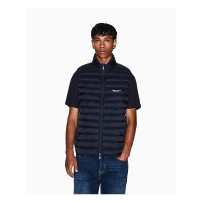 A X Armani Exchange für Herren. XM001576AF16927UB101 Weste Daunenweste Weste navy (L), Lässig, Polyamid, Marine A X Armani Exchange für Herren. XM001576AF16927UB101 Weste Daunenweste Weste navy (L), Lässig, Polyamid, Marine