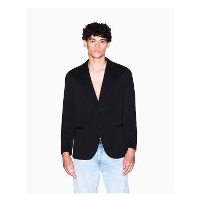 A X Armani Exchange für Herren. XM001303AF10818UC001 Zwei-Knopf-Jacke schwarz (S), Lässig, Party, Baumwolle, Klassisch, Langarm A X Armani Exchange für Herren. XM001303AF10818UC001 Zwei-Knopf-Jacke schwarz (S), Lässig, Party, Baumwolle, Klassisch, Langarm