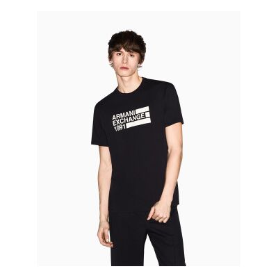 A X Armani Exchange für Herren. XM002788AF10356UC001 Eng anliegendes T-Shirt in Schwarz (XS), Lässig, Baumwolle, Kurzarm A X Armani Exchange für Herren. XM002788AF10356UC001 Eng anliegendes T-Shirt in Schwarz (XS), Lässig, Baumwolle, Kurzarm