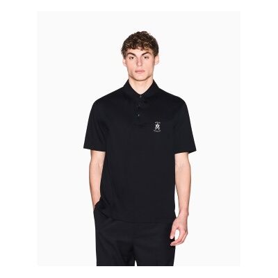 A X Armani Exchange für Herren. XM002209AF10364UC001 Polohemd Premium schwarz (XS), Lässig, Baumwolle, Kurzarm A X Armani Exchange für Herren. XM002209AF10364UC001 Polohemd Premium schwarz (XS), Lässig, Baumwolle, Kurzarm
