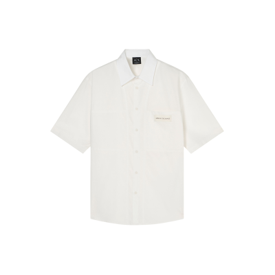 A X Armani Exchange für Herren. XM002317AF24533U0009 Klassisches Basic-Hemd weiß (XS), Lässig, Baumwolle, Kurzarm A X Armani Exchange für Herren. XM002317AF24533U0009 Klassisches Basic-Hemd weiß (XS), Lässig, Baumwolle, Kurzarm