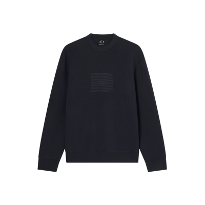 A X Armani Exchange für Herren. XM002395AF19936UB101 Sweatshirt mit normaler Passform Dunkelgrau (S), Lässig, Polyester, Kurzarm A X Armani Exchange für Herren. XM002395AF19936UB101 Sweatshirt mit normaler Passform Dunkelgrau (S), Lässig, Polyester, Kurzarm