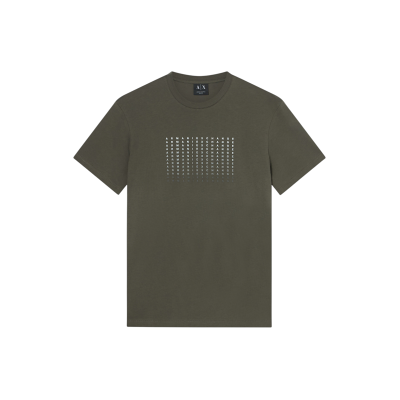 A X Armani Exchange für Herren. XM002519AF10334U8144 Grünes T-Shirt mit schmaler Passform (M), Lässig, Baumwolle, Kurzarm A X Armani Exchange für Herren. XM002519AF10334U8144 Grünes T-Shirt mit schmaler Passform (M), Lässig, Baumwolle, Kurzarm
