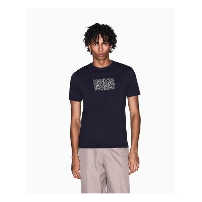 A X Armani Exchange für Herren. XM002784AF10356UB101 Premium-T-Shirt in Marineblau (XS), Lässig, Baumwolle, Kurzarm A X Armani Exchange für Herren. XM002784AF10356UB101 Premium-T-Shirt in Marineblau (XS), Lässig, Baumwolle, Kurzarm