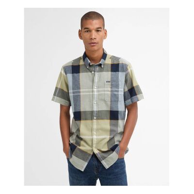 Barbour für Herren. MSH5469 Doughill grünes Hemd (L), Lässig, Baumwolle, Kurzarm Barbour für Herren. MSH5469 Doughill grünes Hemd (L), Lässig, Baumwolle, Kurzarm