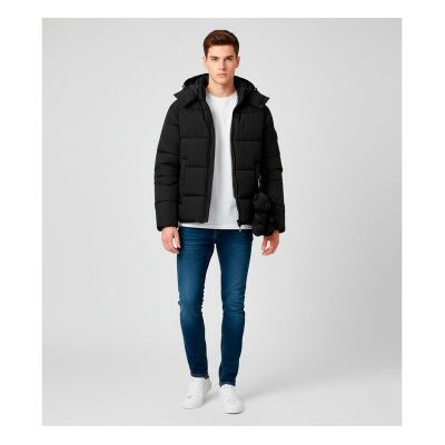 Barrow für Herren. F5BWUAPF014 Schwarze Daunenjacke (L), Lässig, Polyester Barrow für Herren. F5BWUAPF014 Schwarze Daunenjacke (L), Lässig, Polyester