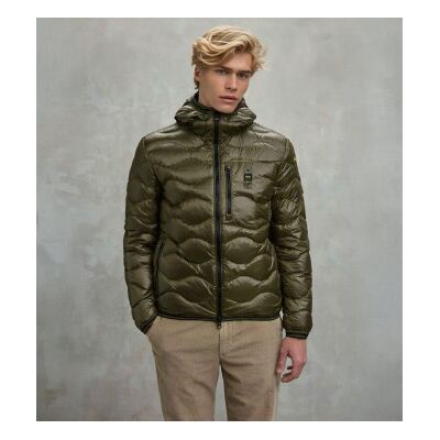 Blauer für Herren. 25WBLUC03074 Wave Wave grün gewellte Jacke (S), Lässig, Polyester Blauer für Herren. 25WBLUC03074 Wave Wave grün gewellte Jacke (S), Lässig, Polyester