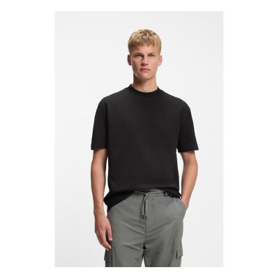 Boss für Herren. 50479928 Oversize-T-Shirt schwarz (M), Lässig, Baumwolle, Kurzarm Boss für Herren. 50479928 Oversize-T-Shirt schwarz (M), Lässig, Baumwolle, Kurzarm